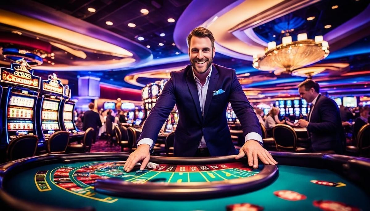 Antarmuka permainan Baccarat Tanpa Komisi dengan statistik putaran